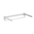 WENKO 3770013100 - Pyykinkuivausteline BUTTERFLY 70x13,5 cm hopea/valkoinen