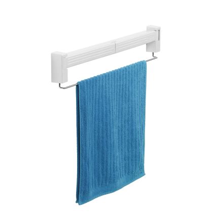 WENKO 3770013100 - Pyykinkuivausteline BUTTERFLY 70x13,5 cm hopea/valkoinen