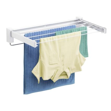 WENKO 3770013100 - Pyykinkuivausteline BUTTERFLY 70x13,5 cm hopea/valkoinen