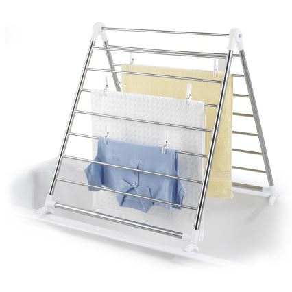 WENKO 3772020100 - Kuivausteline PROFI 65 x 150 cm ruostumaton teräs/hopea/valkoinen