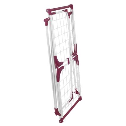 WENKO 3774021100 - Pyykin kuivausteline SUMMER DRY 153x76 cm valkoinen/vaaleanpunainen