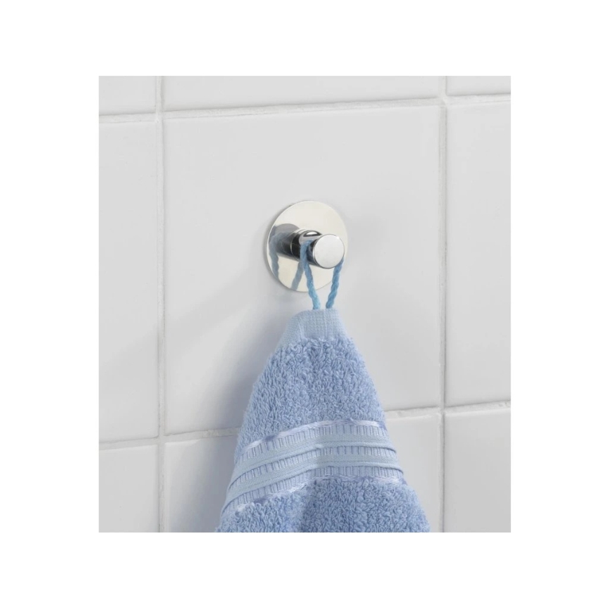 WENKO 4466420100-SAVONA-koukku 5x2 cm ruostumaton teräs/hopeanvärinen