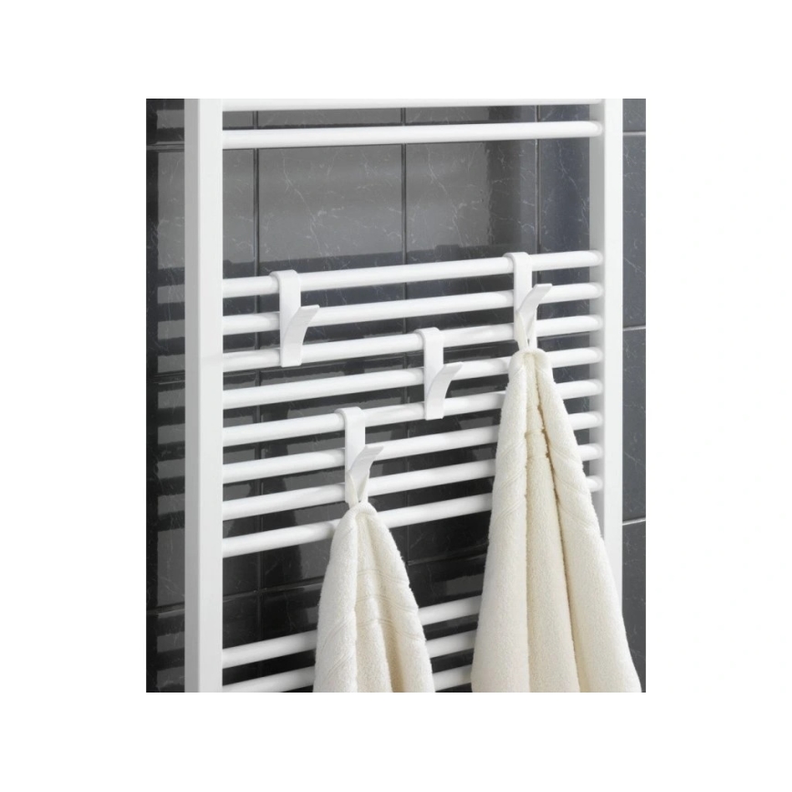 WENKO 4468160100-Koukut 2,5x10,5 cm valkoinen