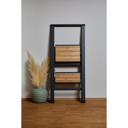 WENKO 50482100 - ALU-DESIGN-tikkaat 44x101 cm musta