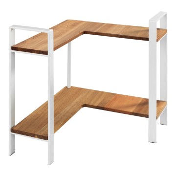 WENKO 53025100 - Hylly LOUISA 30x33 cm valkoinen/ruskea