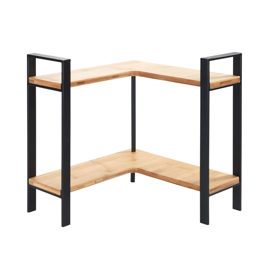 WENKO 53028100 - LOU-hylly 30x33 cm musta/ruskea