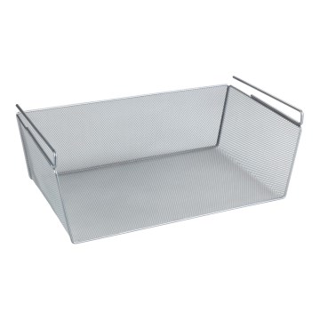 WENKO 53143100 - Hopeinen kori 49 x 28 cm