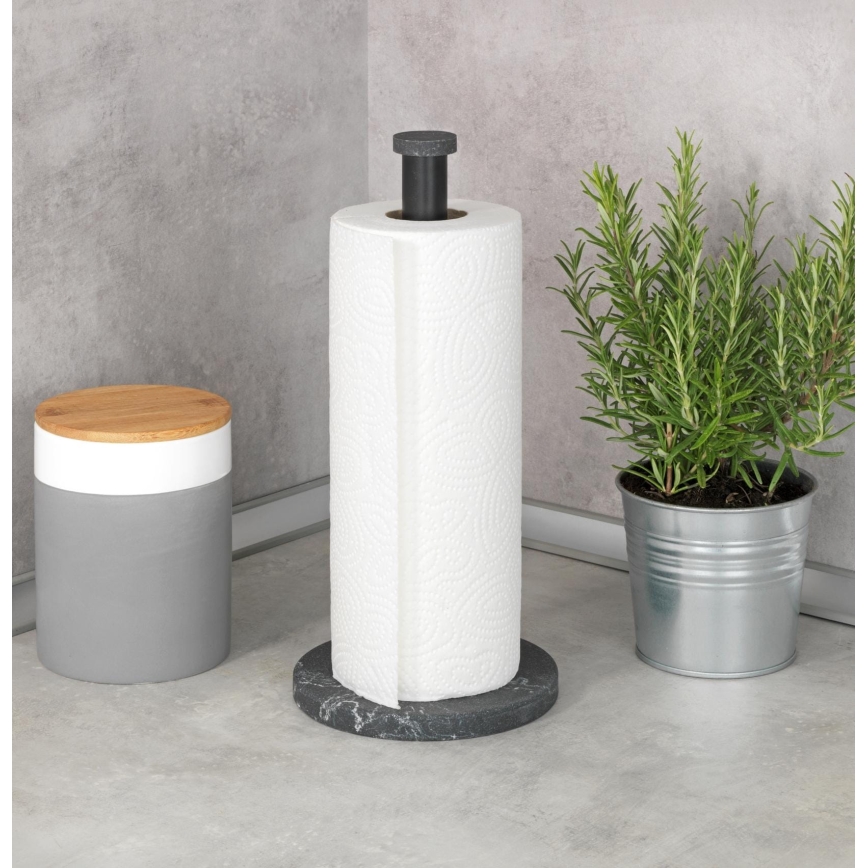 WENKO 53212100 - Keittiöpyyheteline 15x32 cm musta