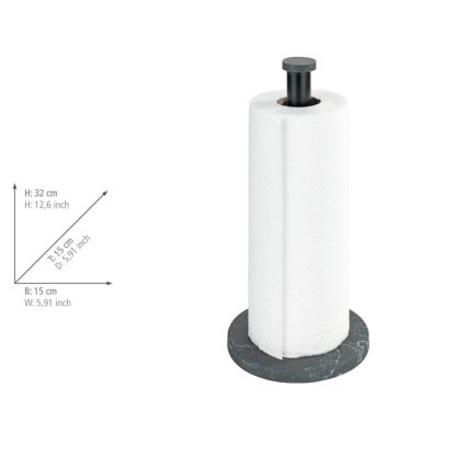 WENKO 53212100 - Keittiöpyyheteline 15x32 cm musta