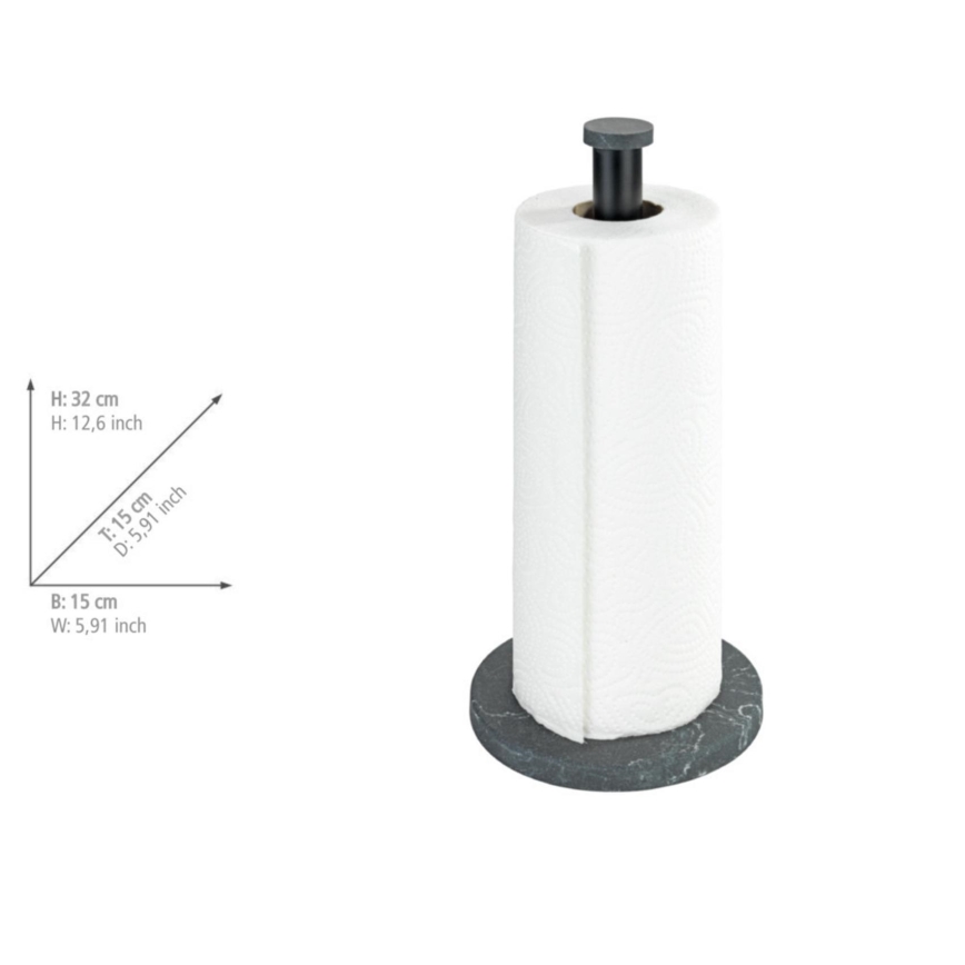 WENKO 53212100 - Keittiöpyyheteline 15x32 cm musta