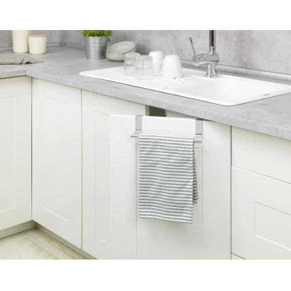 WENKO 53245100 - Pyyheteline TELESCOPE 7x6 cm hopea/musta