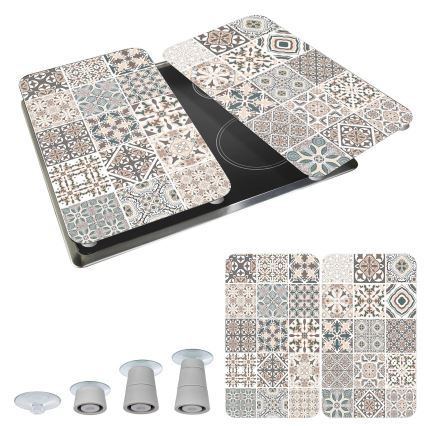 WENKO 53904100 - Keittotason suojakansi 30x52 cm monivärinen/harmaa/läpinäkyvä