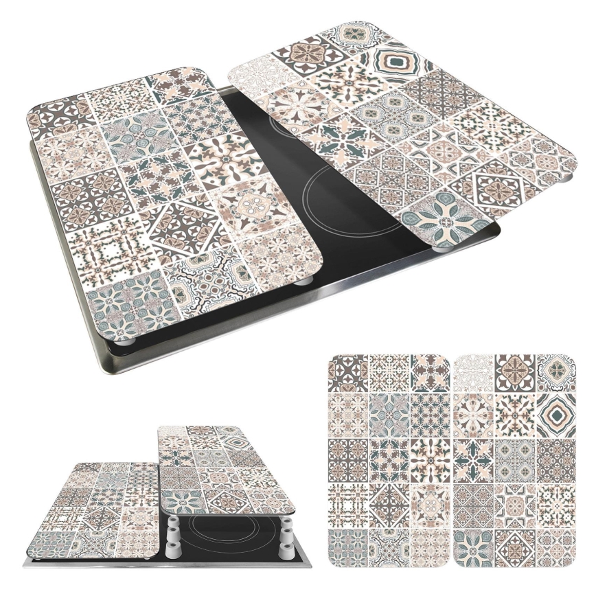 WENKO 53904100 - Keittotason suojakansi 30x52 cm monivärinen/harmaa/läpinäkyvä