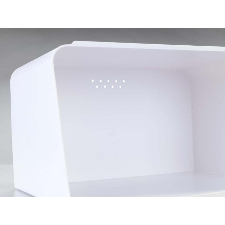 WENKO 54099100 - KUBO-leipälaatikko 35x26,5 cm valkoinen/ruskea