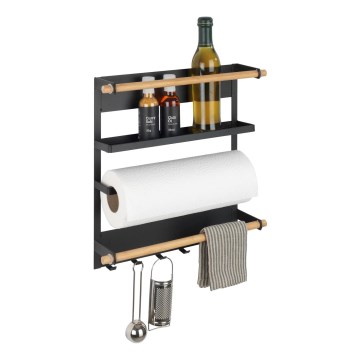 WENKO 54114100 - Organisaattori MAGNA 33x34 cm musta/ruskea