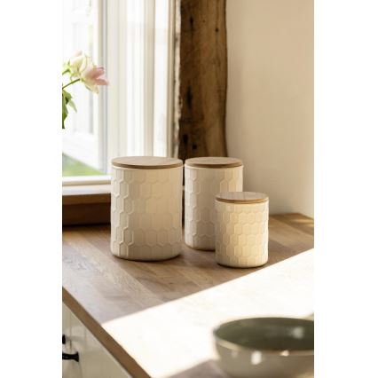 WENKO 54222100 - MAYA-säilytyslaatikko 13 x 17 cm, valkoinen/ruskea