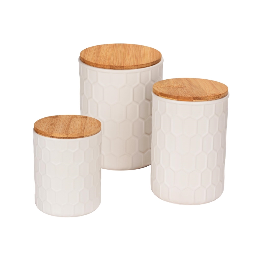 WENKO 54222100 - MAYA-säilytyslaatikko 13 x 17 cm, valkoinen/ruskea