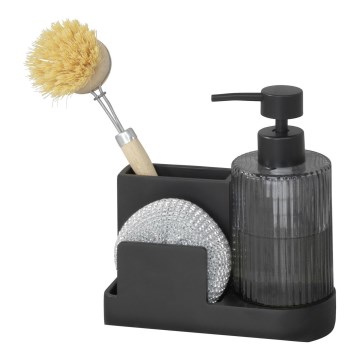 WENKO 54654100 - PINA-järjestäjä 16x17 cm musta