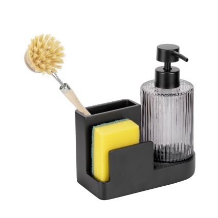 WENKO 54654100 - PINA-järjestäjä 16x17 cm musta