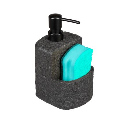 WENKO 54667100 - Saippuapumppu FESTIVAL 10,5x18 cm musta