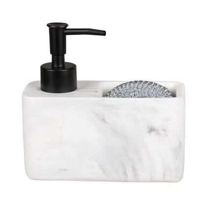 WENKO 54668100 - Saippua-annostelija RESA 14,5x14,3 cm valkoinen/musta