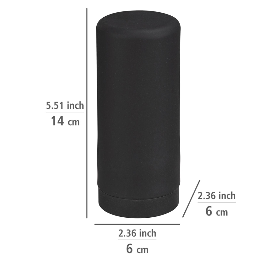 WENKO 54675100 - Saippua-annostelija EASY SQUEEZ-E 6x14 cm musta