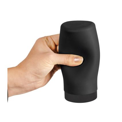 WENKO 54675100 - Saippua-annostelija EASY SQUEEZ-E 6x14 cm musta