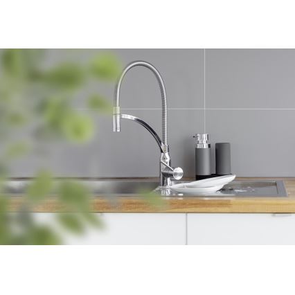 WENKO 54735100 - Pesuasema EASY SQUEEZ-E 15x18 cm harmaa/harmaa