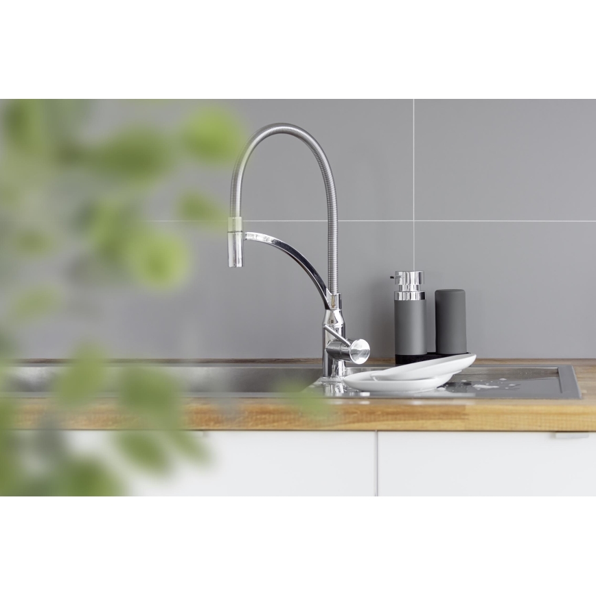 WENKO 54735100 - Pesuasema EASY SQUEEZ-E 15x18 cm harmaa/harmaa