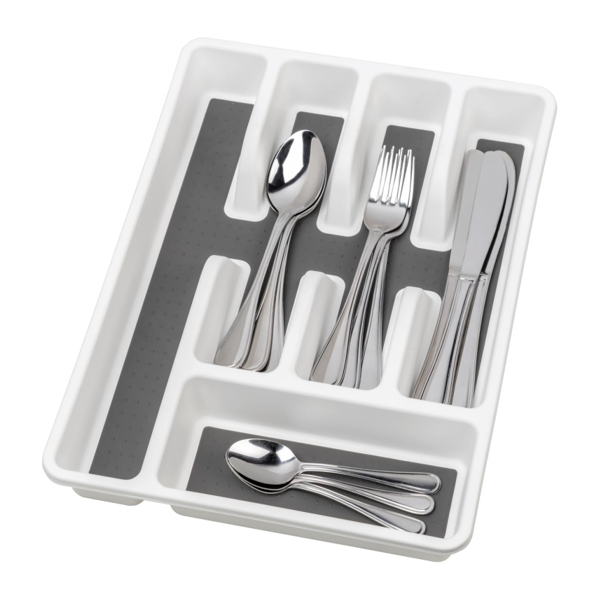 WENKO 54788100 - Aterinlaatikko 26,5x36,5 cm valkoinen/harmaa