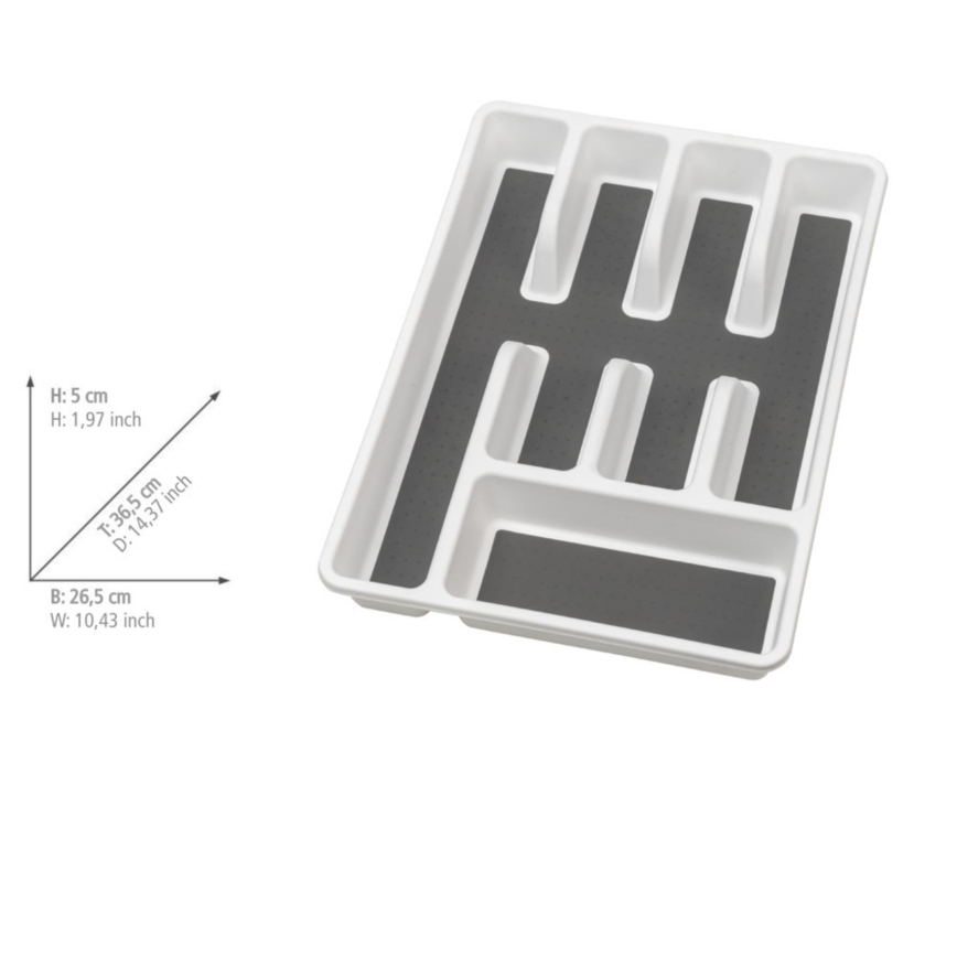 WENKO 54788100 - Aterinlaatikko 26,5x36,5 cm valkoinen/harmaa