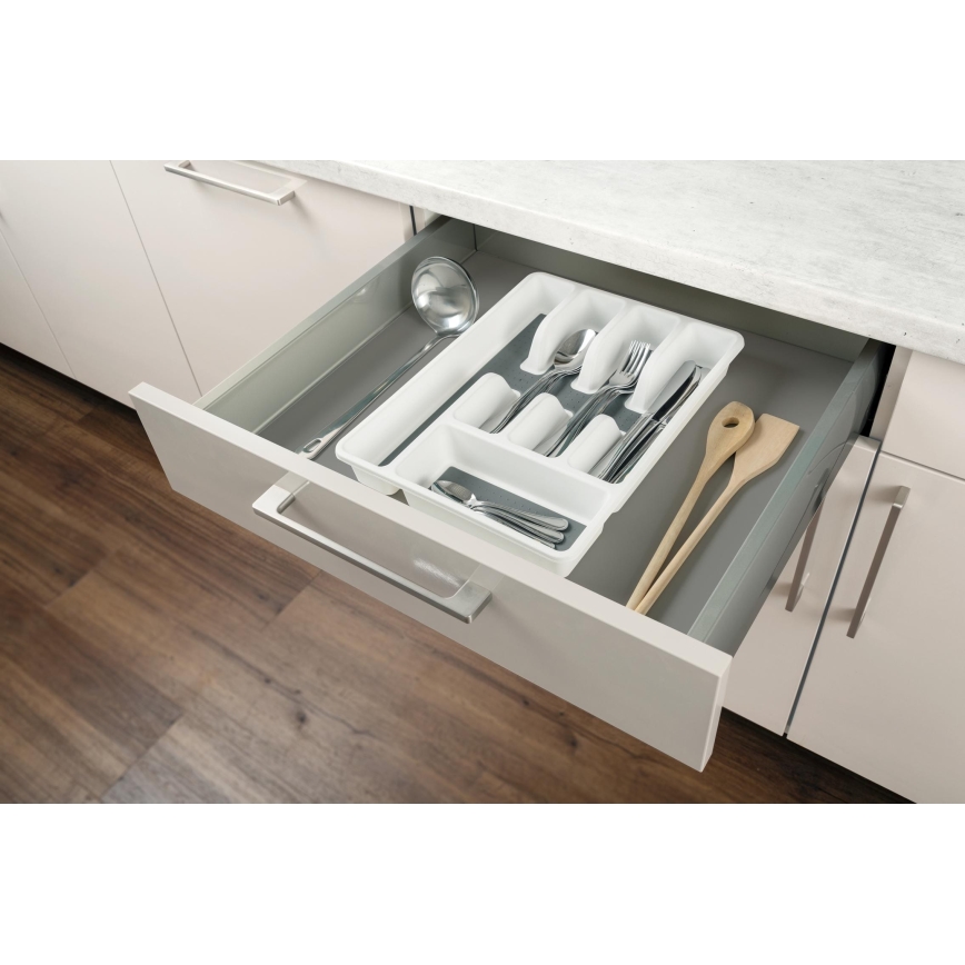 WENKO 54788100 - Aterinlaatikko 26,5x36,5 cm valkoinen/harmaa