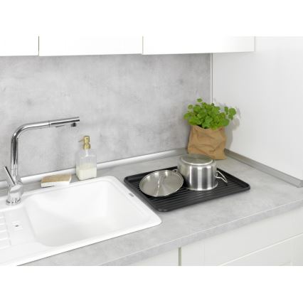 WENKO 54798100 - Astioiden kuivausteline AMY 42,5 x 31,5 cm, musta
