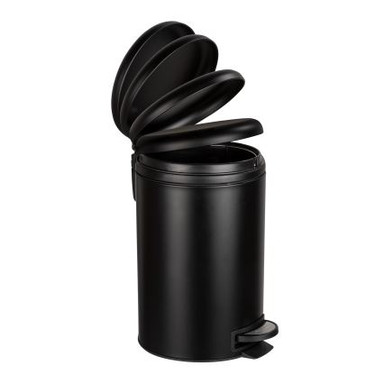 WENKO 54913100 - Roskakori LEMAN 25x38 cm musta