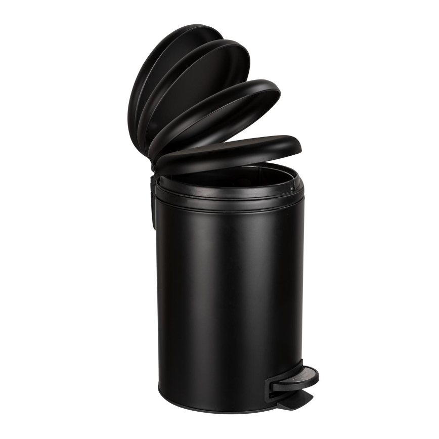 WENKO 54913100 - Roskakori LEMAN 25x38 cm musta