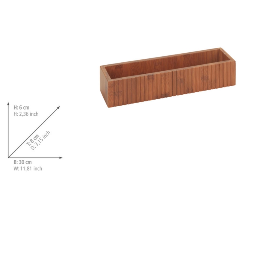 WENKO 54942100 - Mausteteline MERA 30x8 cm ruskea