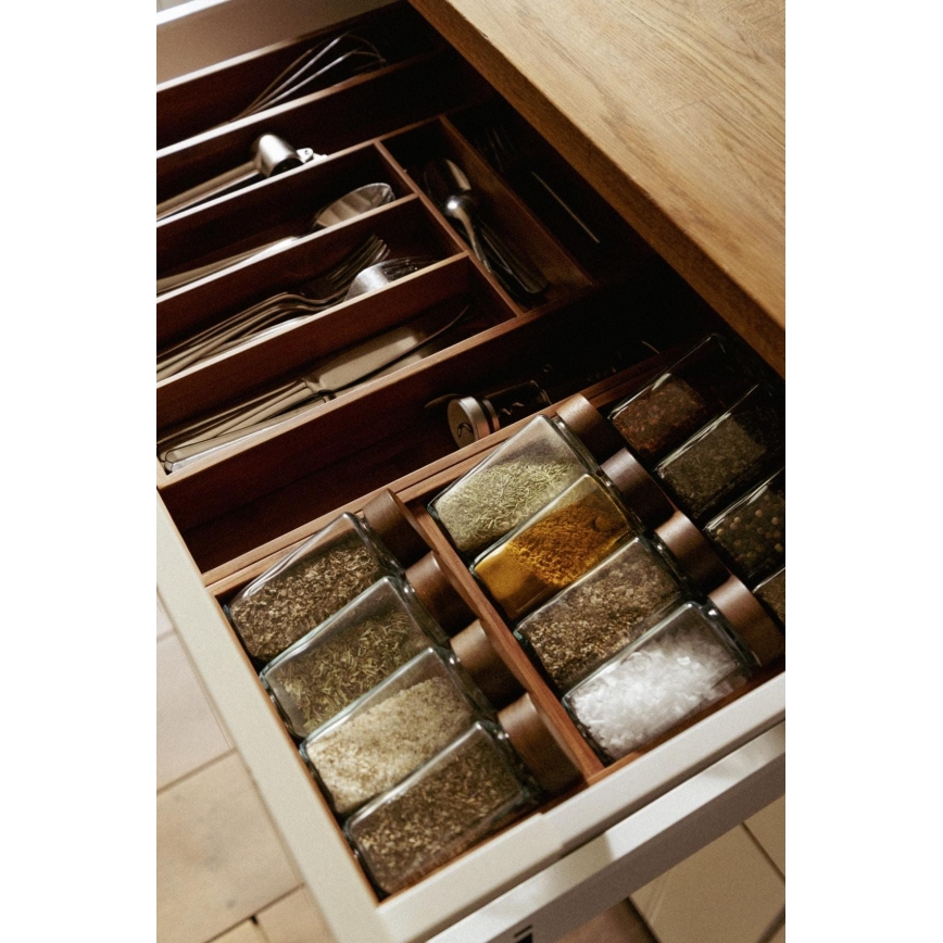 WENKO 54950100 - Maustesäilytin ANNI 38x20 cm ruskea
