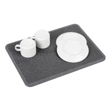 WENKO 54955100 - DAMON-kuivatusmatto 40x30 cm diatomiiitti/harmaa