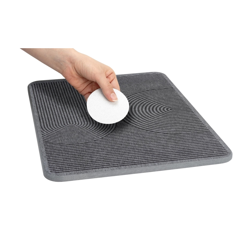 WENKO 54955100 - DAMON-kuivatusmatto 40x30 cm diatomiiitti/harmaa