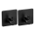WENKO 55009100-Koukku BLACK OUTDOOR KITCHEN 4,5x4,5 cm ruostumaton teräs/musta
