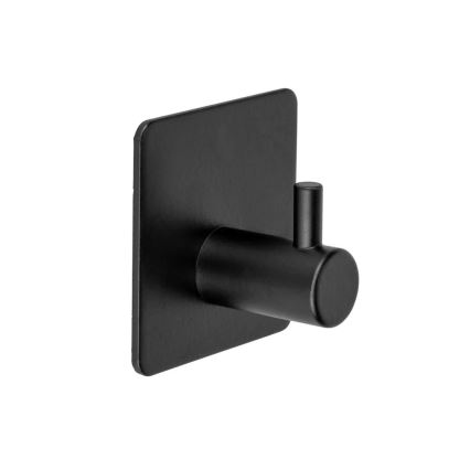 WENKO 55009100-Koukku BLACK OUTDOOR KITCHEN 4,5x4,5 cm ruostumaton teräs/musta