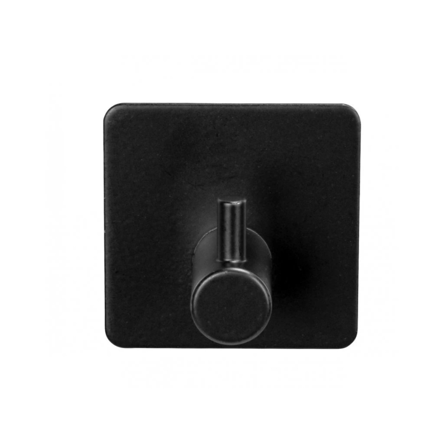 WENKO 55009100-Koukku BLACK OUTDOOR KITCHEN 4,5x4,5 cm ruostumaton teräs/musta