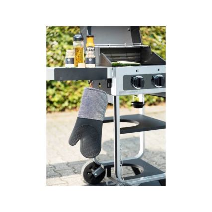 WENKO 55014100-Koukku BLACK OUTDOOR KITCHEN 30x6,5 cm musta