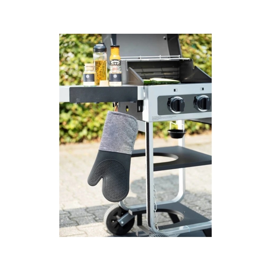 WENKO 55014100-Koukku BLACK OUTDOOR KITCHEN 30x6,5 cm musta