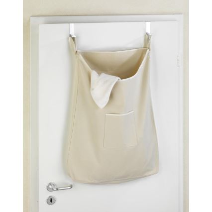 WENKO 62107100 - Pyykkikori CANGURO 52x81 cm beige/hopea