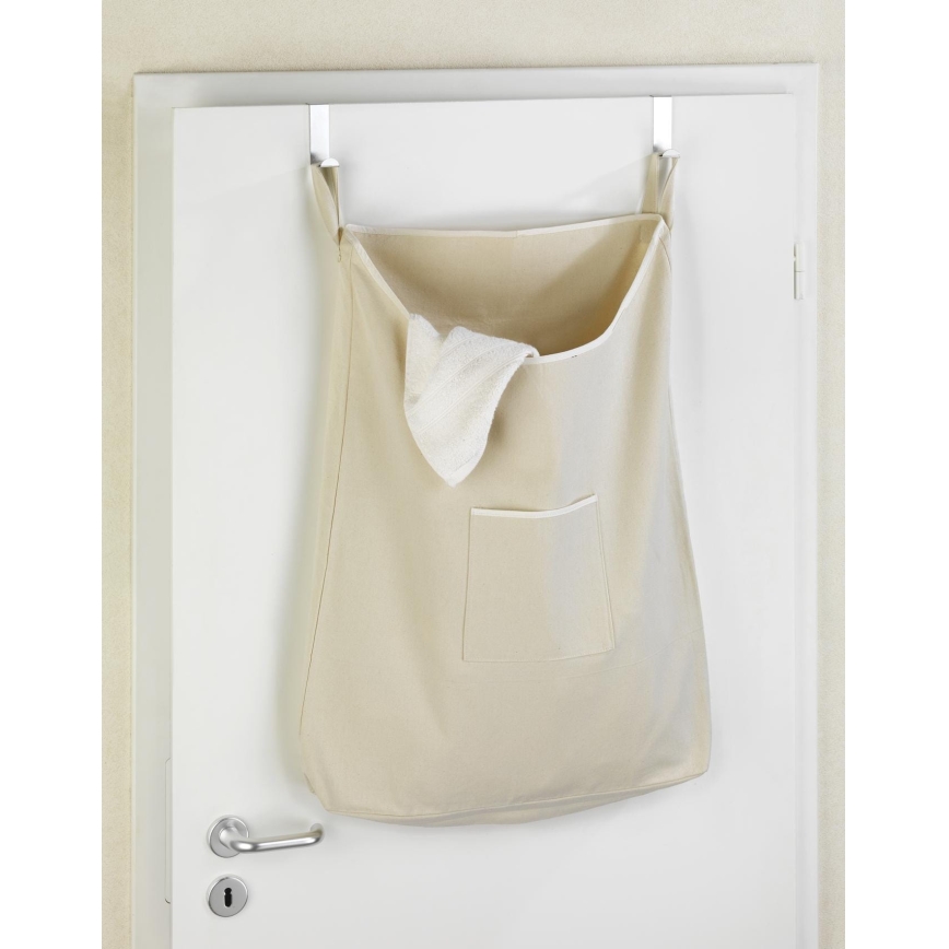 WENKO 62107100 - Pyykkikori CANGURO 52x81 cm beige/hopea