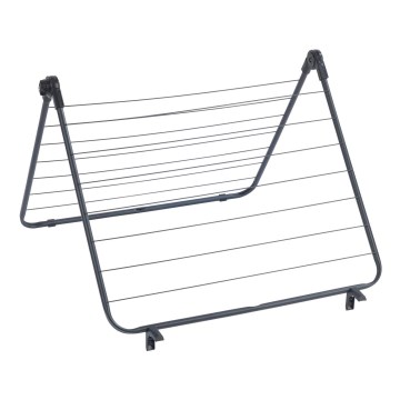 WENKO 63003100 - Pyykinkuivausteline CHAMPION 65x114 cm musta