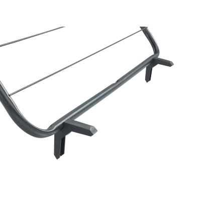 WENKO 63003100 - Pyykinkuivausteline CHAMPION 65x114 cm musta