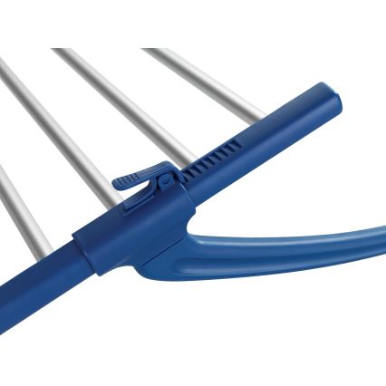 WENKO 63005800 - Pyykinkuivausteline 37,5x21 cm ruostumaton teräs/hopea/sininen
