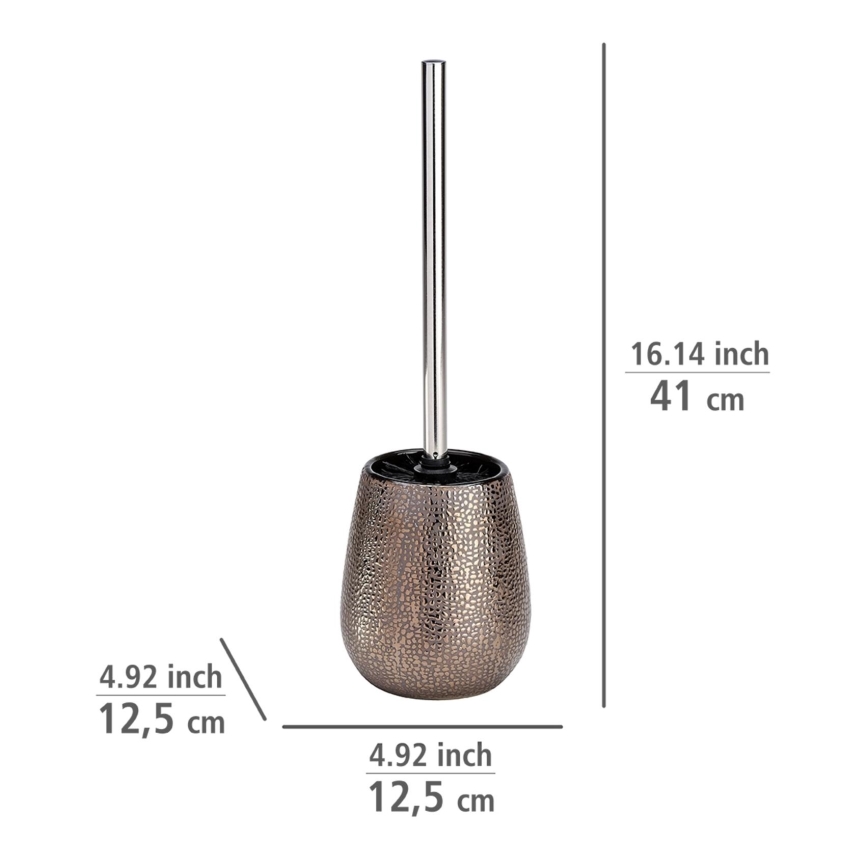 WENKO 69109800 - Kylpyhuonesetti MARRAKESH 12,5x41 cm ruskea